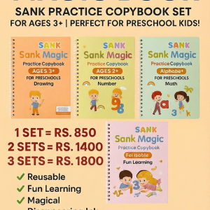 sand magic book pack of 4 montessori sank reusable magic book kids magic practice book